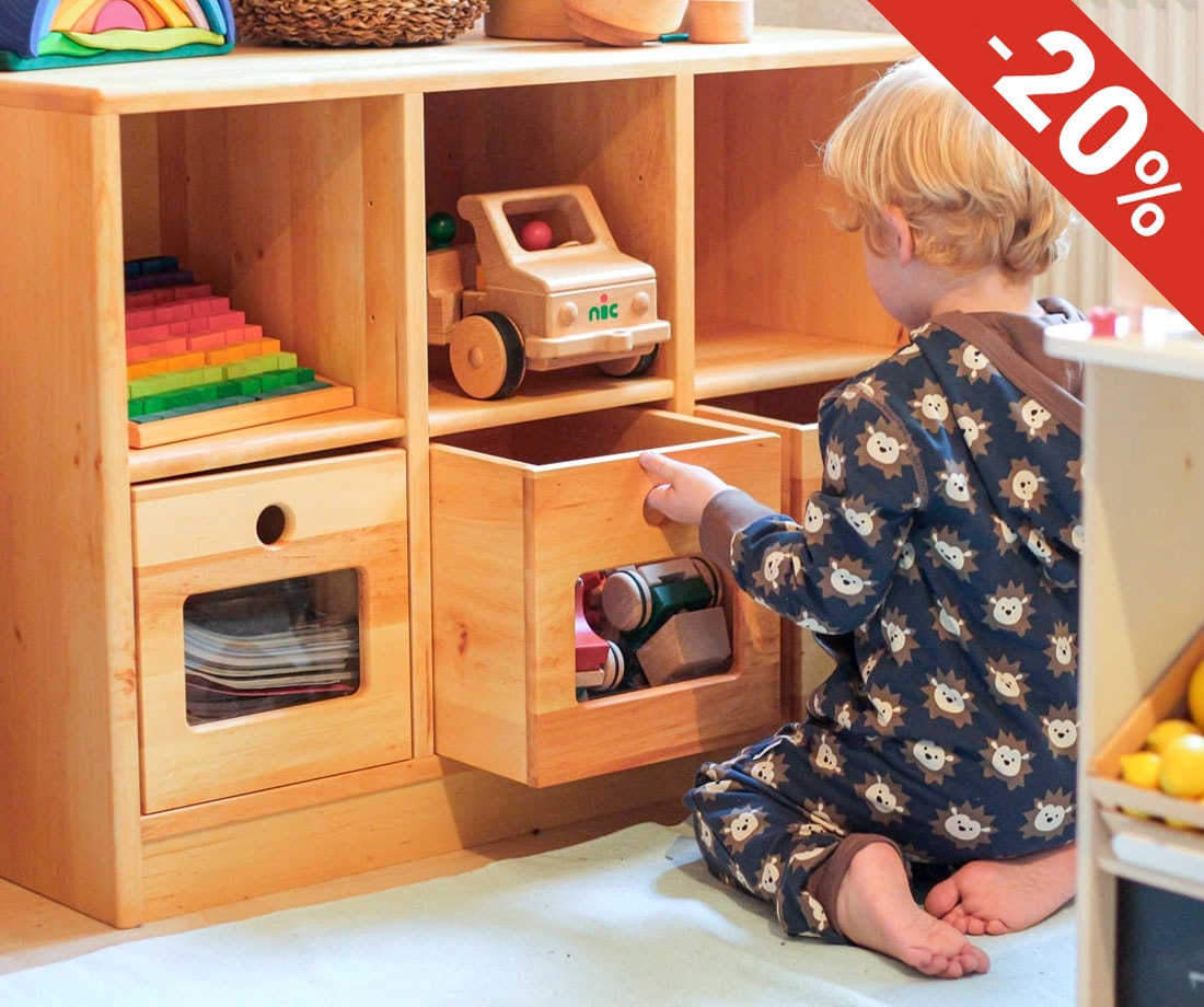 Regale fürs Babyzimmer und BioKinder bei Bio-Massivholz aus Spielzeugregale